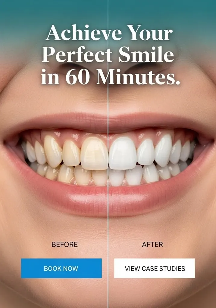 Sample dental practice offer ad creative designed by Faevorite